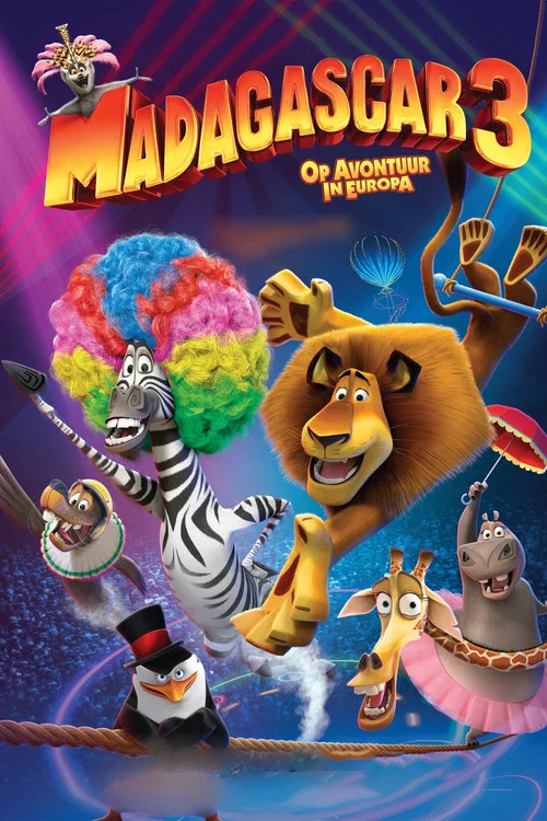 Poster van Madagascar 3 - Op Avontuur In Europa