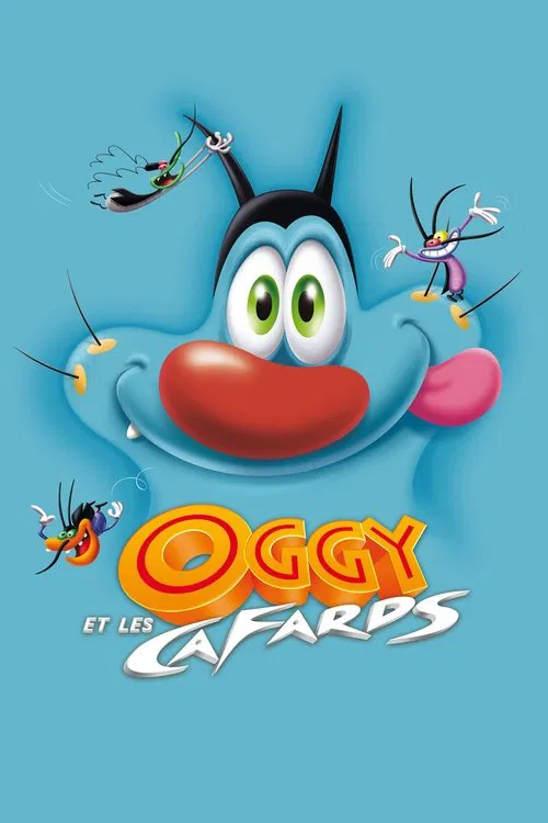 Poster van Oggy en de kakkerlakken
